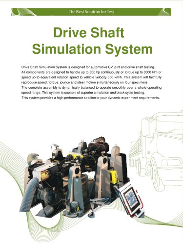 Drive Shaft Simulation System