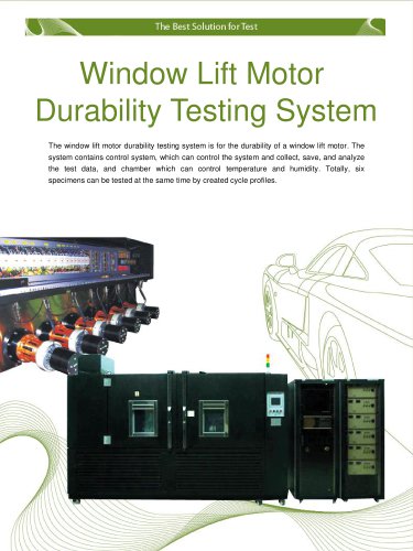 Motor Environment Durability Testing System