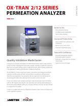 OX-TRAN 2/12 Series OTR Permeation Analyzer