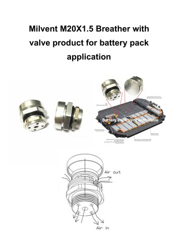 metal battery pack vents for 2~20L battery pack