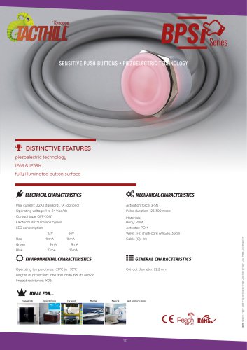 BPSI Piezo pushbutton switch