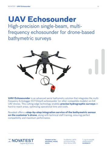 UAV Echosounder - Technical Sheet