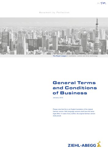 General Terms and Conditions of Business