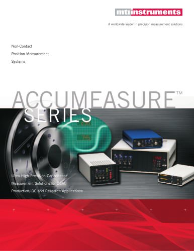 Accumeasure Series: Non-Contact Precision Measurement Systems