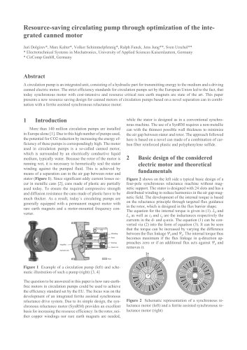 Resource-saving circulating pump through optimization of the integrated canned motor