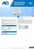 Glass ring tubular sight glass type 641 PN 25/40