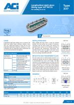 Longitudinal sight glass fitting type 337 PN 25