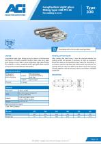 Longitudinal sight glass fitting type 338 PN 16