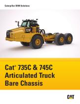 Cat®  735C & 745C Articulated Truck Bare Chassis