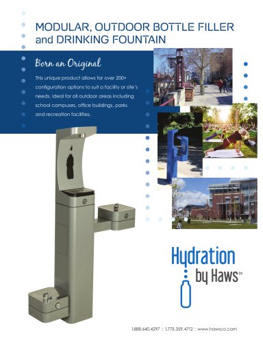 MODULAR, OUTDOOR BOTTLE FILLER and DRINKING FOUNTAIN