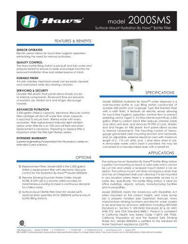 Surface Wall-Mount Bottle Filling Station