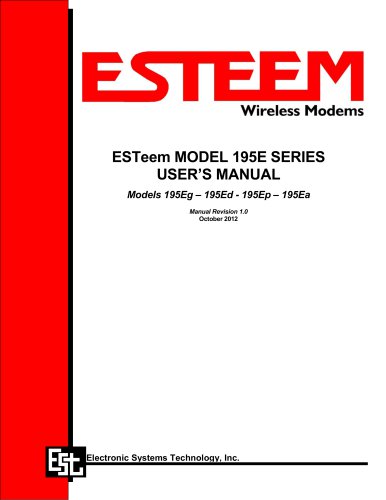 ESTeem MODEL 195E SERIES