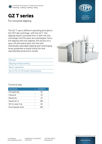 CEPA Dip-Centrifuge