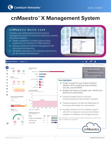 cnMaestro™ X Management System