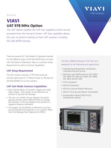UAT 978 MHz Option