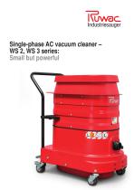 AC vacuum cleaner type WS2, WS3