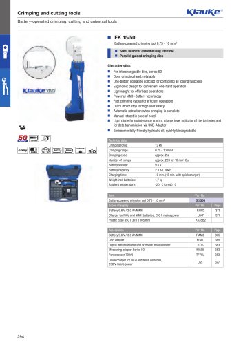 Battery powered crimping tools