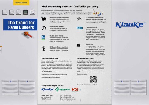 Tools for panel builders