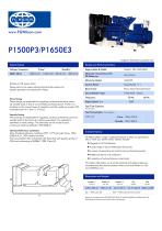 P1500P3-P1650E3 (1500-1650 kVA) Open Generator Set