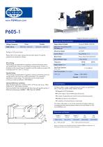 P605-1 Diesel Generating Set