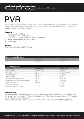 Datasheet PVA