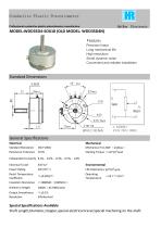 ANGULAR DISPLACEMENT SENSOR / POTENTIOMETER / HIGH-RESOLUTION / PRECISION-WDD35D4N