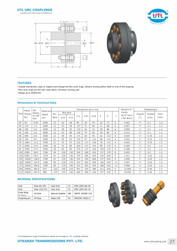 Pin & Conical Rings type (URC)