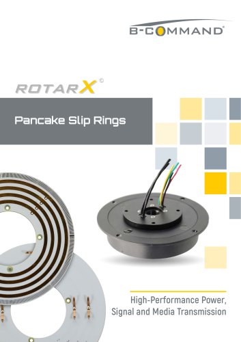 Pancake Slip Rings rotarX by B-COMMAND