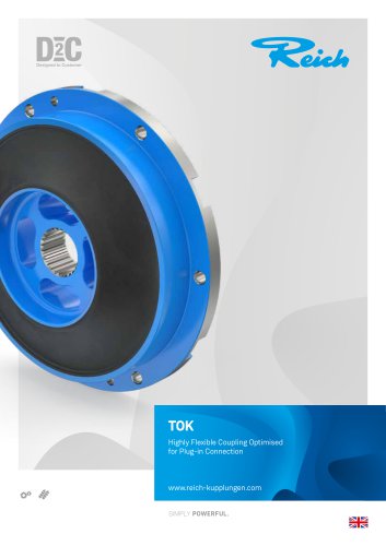 TOK Highly Flexible Coupling Optimised for Plug-in Connection