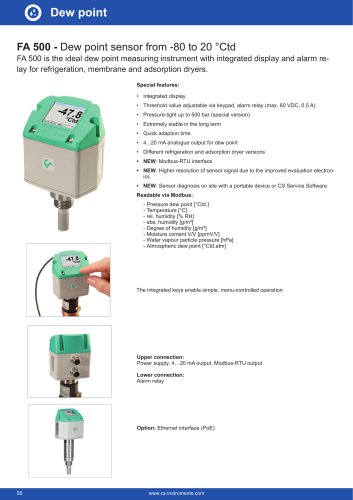 Data sheet FA 500