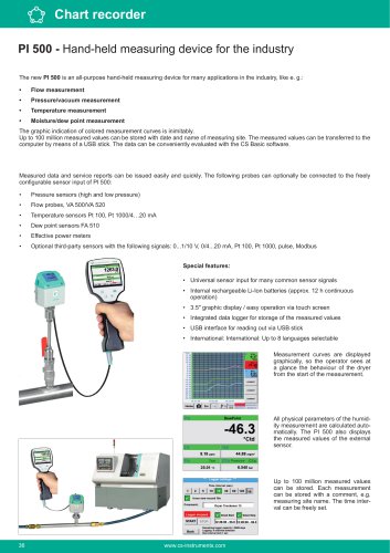 Data sheet - PI 500