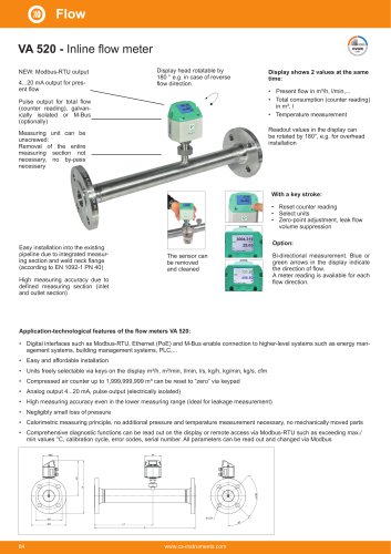 Data sheet - VA 520