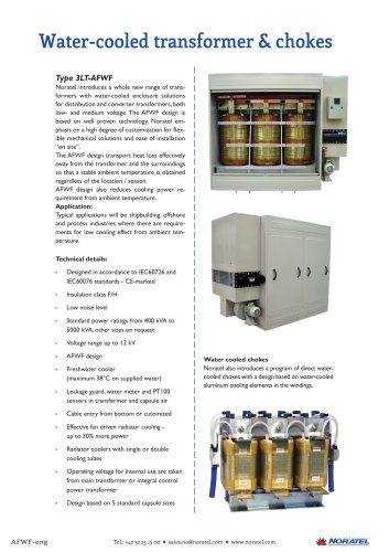 Water-cooled transformer & chokes