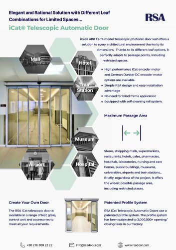 iCat® Telescopic Automatic Door
