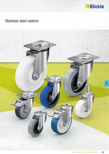 Stainless steel castors