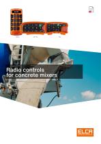 Radio controls for concrete mixers