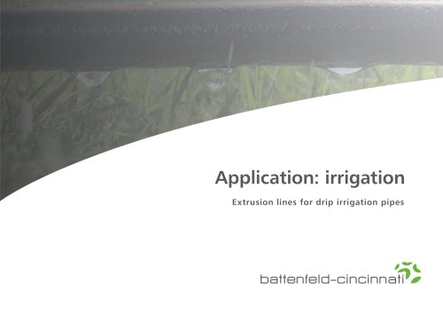 Application: irrigation