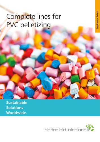 Complete lines for PVC pelletizing