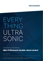 dbk+4 ultrasonic double sheet control