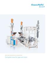Complete lines for pipe extrusion