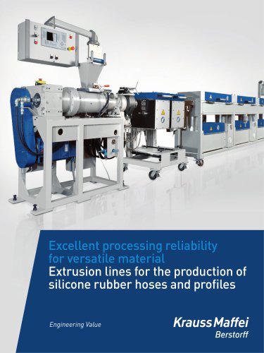 extrusion lines for the production of silicone rubber hoses and profiles