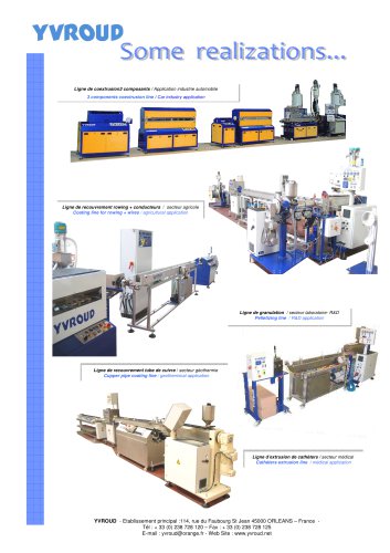 Extrusion lines