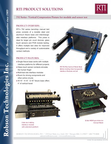 752 Series - Vertical Compression Fixture for module and sensor test