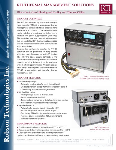 Direct Device Level Heating and Cooling - 4C Thermal Chiller