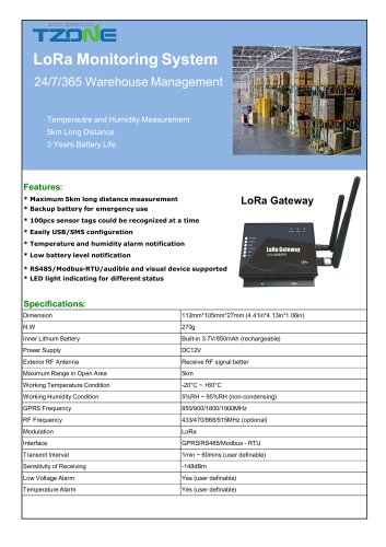 LoRa Monitoring System