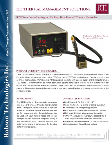 RTI Direct Device Heating and Cooling - DirecTemp-1C Thermal Controller