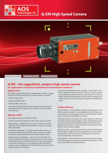 Q-EM High Speed Camera