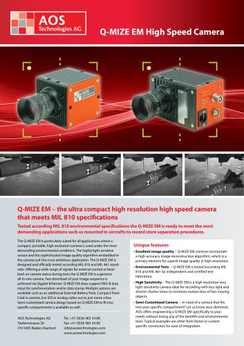 Q-MIZE EM High Speed Camera