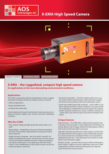 X-EMA high speed camera