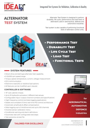 ALTERNATOR TESTSYSTEM